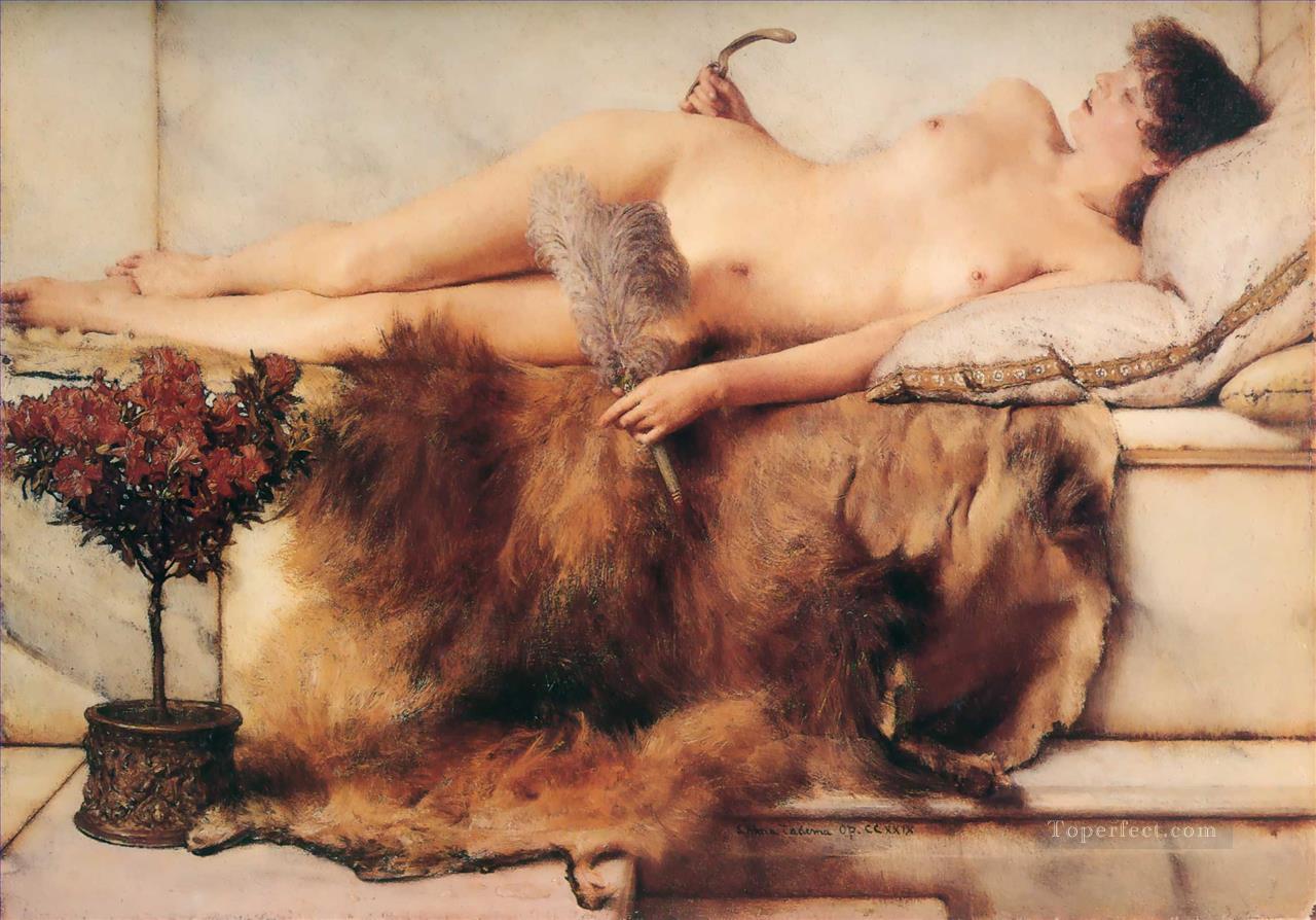 In the Tepidarium Romanticism Roman Sir Lawrence AlmaTadema Classic nude Oil Paintings